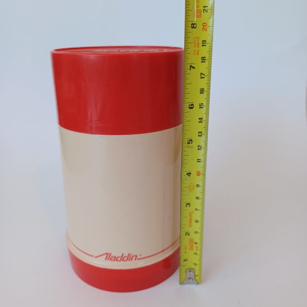 Aladdin Vintage Thermos Classic Red Wide Mouth - Picture 10 of 13